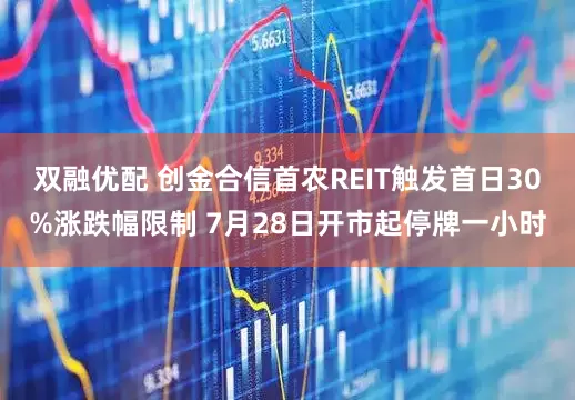 双融优配 创金合信首农REIT触发首日30%涨跌幅限制 7月28日开市起停牌一小时